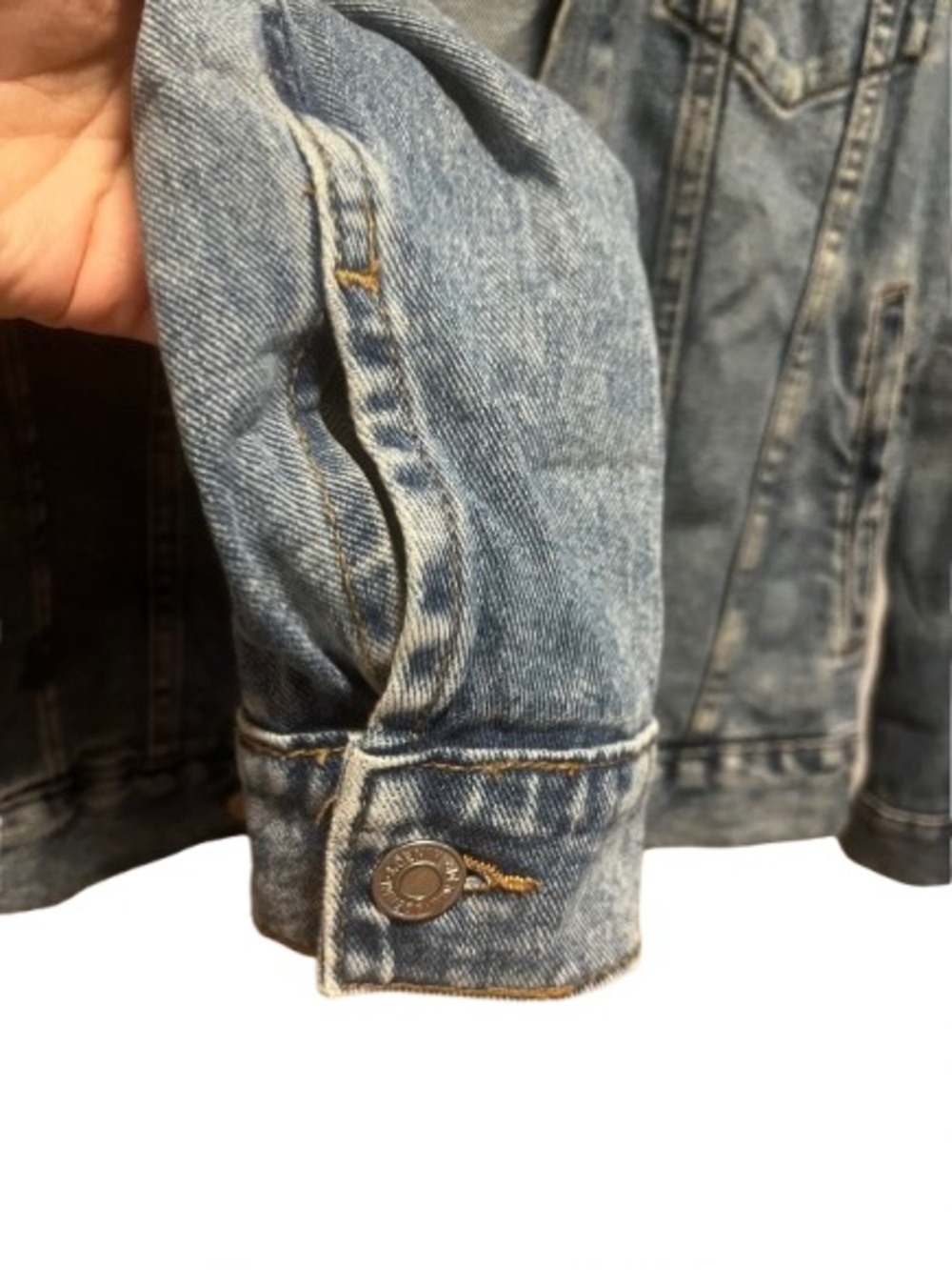 H&M Women's Denim Jacket - Faded Blue - Picture 4 of 5
